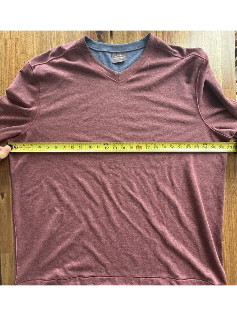 Johnston & Murphy Reversible Long Sleeve Pullover in Red And Blue‎ Men’s XXL